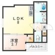 大阪市西淀川区佃2丁目の間取図