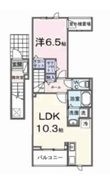宝塚市売布東の町の間取図