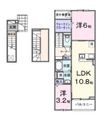 宝塚市売布東の町の間取図