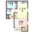 尼崎市北城内の間取図