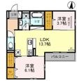 茨木市蔵垣内2丁目の間取図