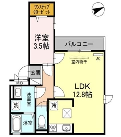 拡大写真:大阪市阿倍野区阪南町5丁目 1階101の間取り