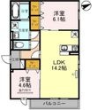 大阪市平野区瓜破東6丁目の間取図