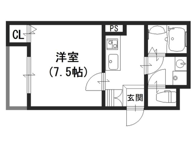 拡大写真:神戸市須磨区北町2丁目 2階201の間取り