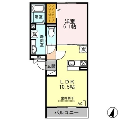 拡大写真:大阪市淀川区三津屋北1丁目 3階302の間取り