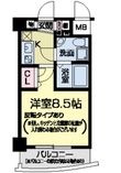 西宮市甲子園高潮町の間取図