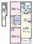 三木市福井2丁目の間取図