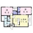 茨木市蔵垣内2丁目の間取図
