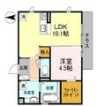 大阪市東住吉区中野4丁目の間取図