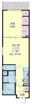 門真市打越町の間取図