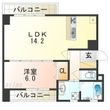 大阪市大正区三軒家東4丁目の間取図