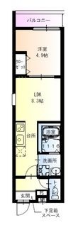 大阪市東淀川区小松2丁目の間取図