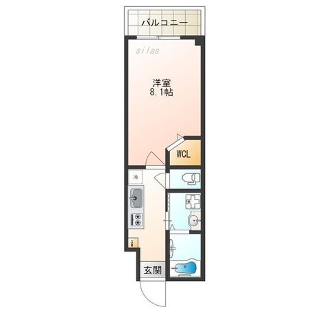 拡大写真:大阪市西淀川区花川2丁目 1階102の間取り