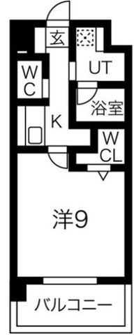 拡大写真:三田市中町 8階803の間取り