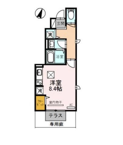 拡大写真:神戸市長田区西山町2丁目 1階101の間取り