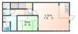 岡山市北区広瀬町の間取図