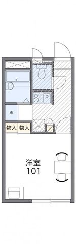 拡大写真:岡山市東区瀬戸町下 2階211の間取り