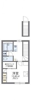 岡山市北区大安寺中町の間取図