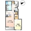 岡山市北区高松の間取図