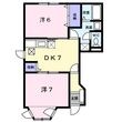倉敷市三田の間取図