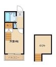 Aフラットの間取図