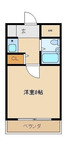 拡大写真:PALMIZIO花園III 2階205の間取り