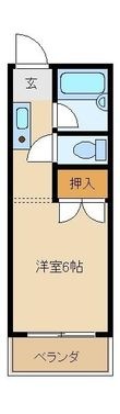 幸楽ハイツの間取図
