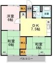 サンライズ勝間田の間取図