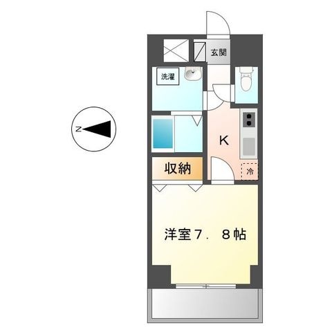 拡大写真:グランツ昭和館 5階501の間取り
