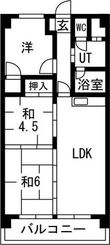 写真:名古屋市瑞穂区大喜町3丁目 1階1Cの間取図