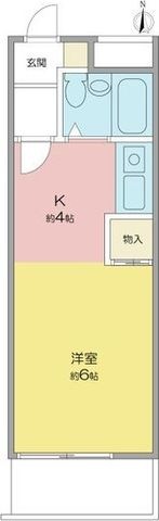 拡大写真:メゾン高野 4階403の間取り