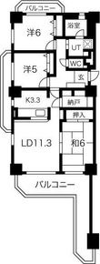 バンベール・グラン山手 弐番館の間取図