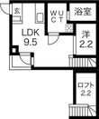 写真:REX新栄 2階203の間取図