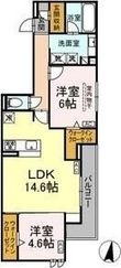 セレスティア苗代の間取図