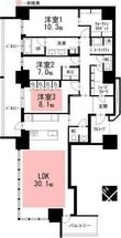グランドメゾンThe池下ガーデンタワーの間取図