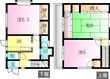 千種区城山新町2丁目のお家の間取図