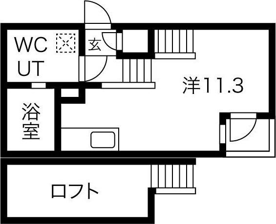 拡大写真:REX新栄 3階302の間取り