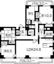 万宝マンションの間取図