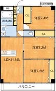 エトワールミツワの間取図