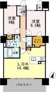 写真:ロイヤルパークスERささしま SOUTH 17階1710の間取図