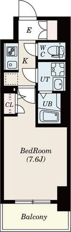 拡大写真:S-RESIDENCE葵 15階1504の間取り