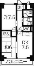 コスモハイム七番町の間取図