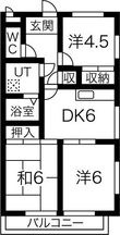 写真：サーラ宇多野3階の間取図