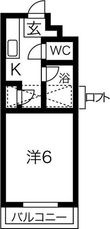 ラ・フォーレ駒方 B棟の間取図