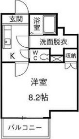 拡大写真:クレサス代官.m 2階203の間取り