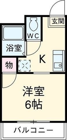 拡大写真:シティハイツ名城 I 3階301の間取り