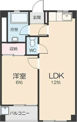 拡大写真:太都ビル 5階5Cの間取り