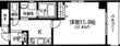 第15フクマルビルの間取図