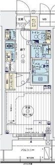 写真：エステムコート名古屋栄プレシャス 9階908の間取図