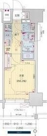写真：プレサンスNAGOYAシティオ 4階403の間取図